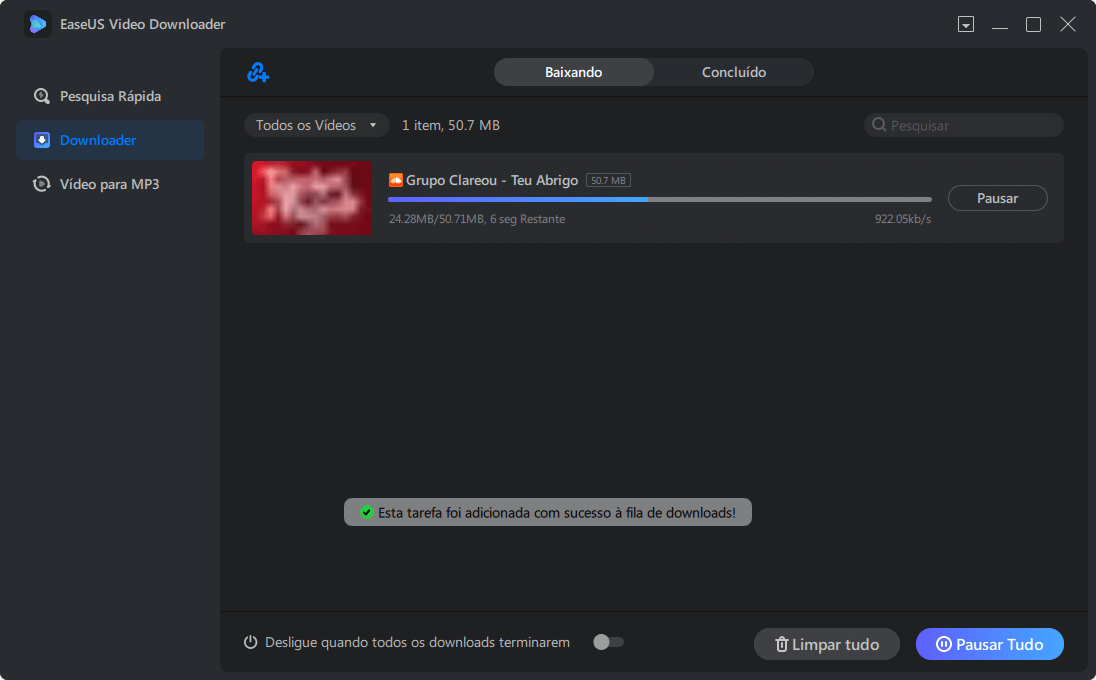 Baixar vídeo para MP3 - 3