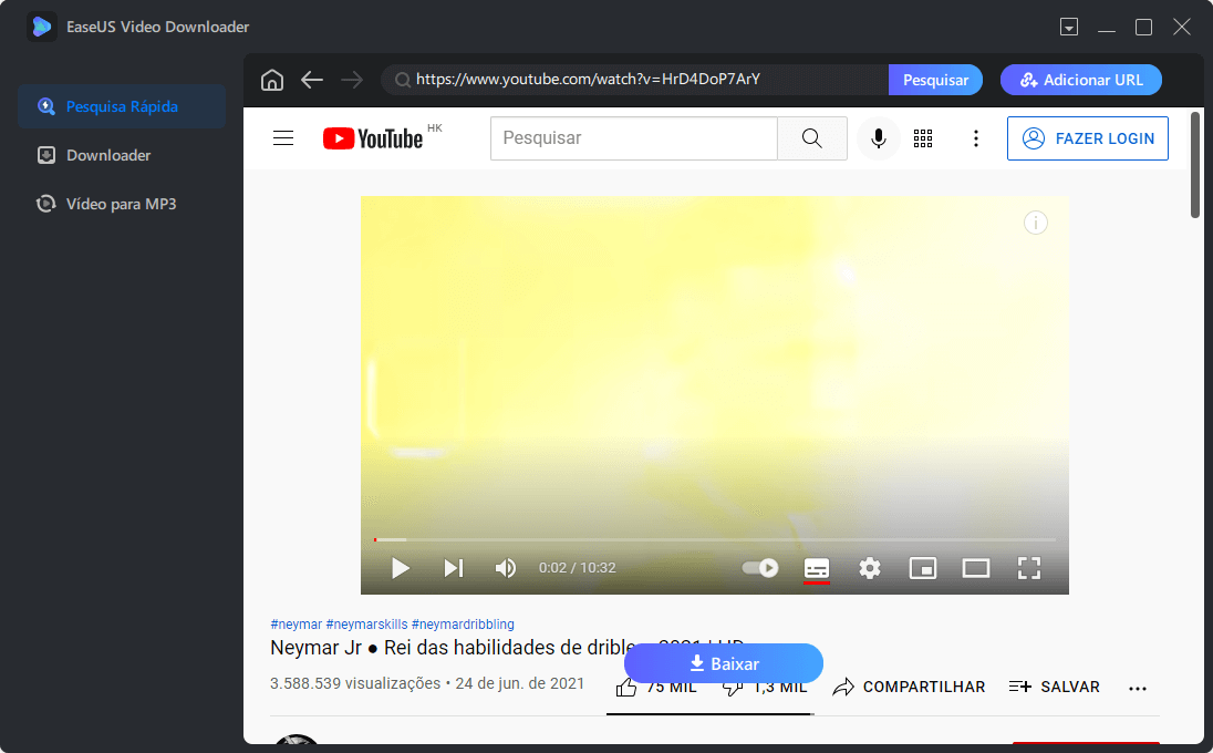 Baixar vídeos para laptop - Etapa 2