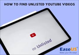 como encontrar vídeos não listados do YouTube