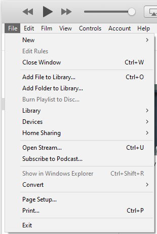 Dateien zu iTunes hinzufügen