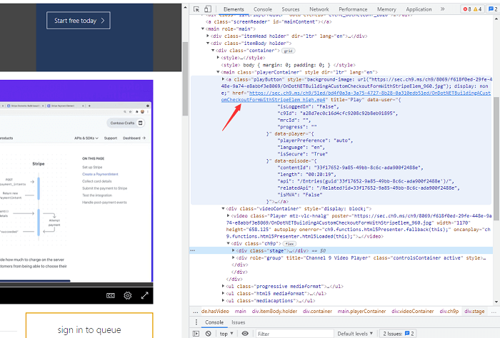 Eingebettete Videos herunterladen über Entwicklertools