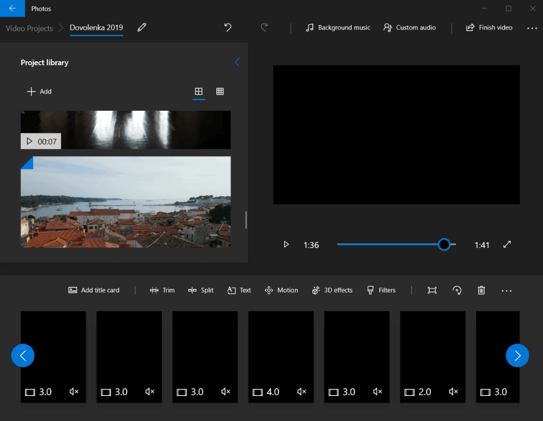 Mehrere Videos zusammenfügen - Windows Video Editor