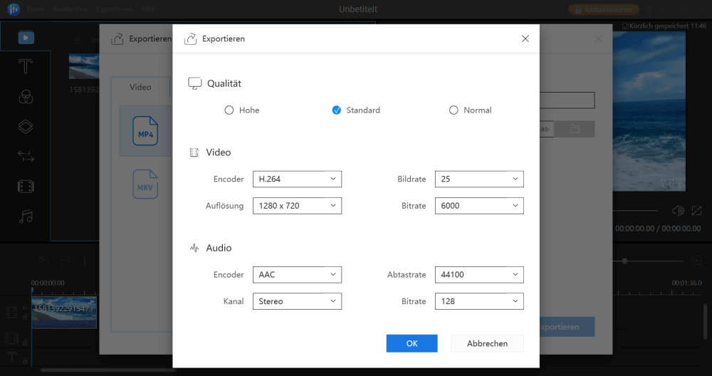 Wasserzeichen bearbeiten.