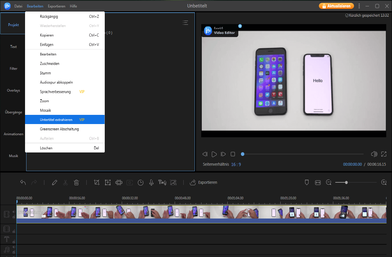 Untertitel extrahieren