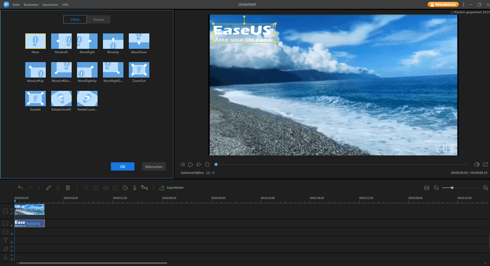 Wasserzeichen bearbeiten.