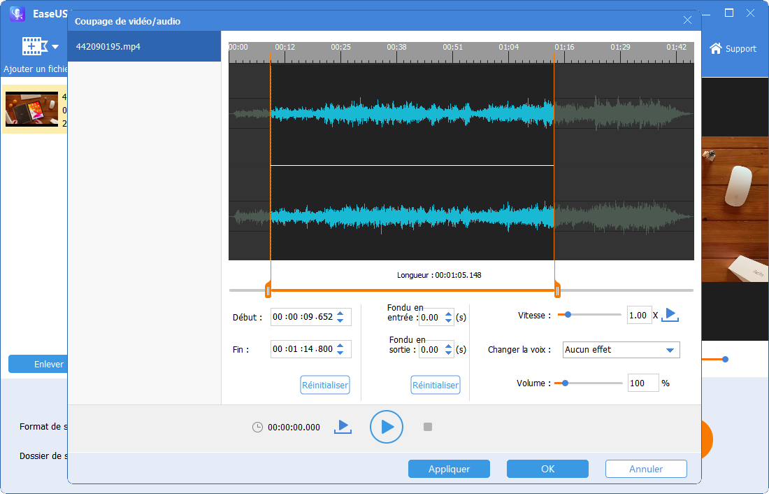 Coupez l'audio librement