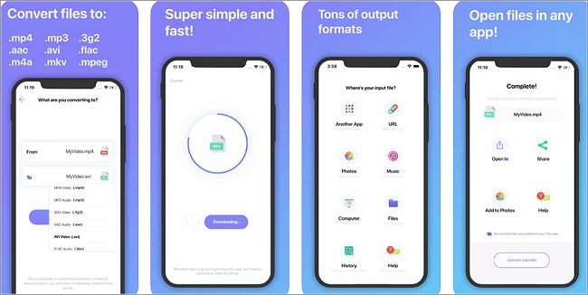 convert YouTube video to MP4 on iPhone