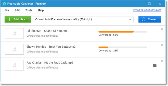 Free Audio Converter - YouTube video to MP3 converter for PC