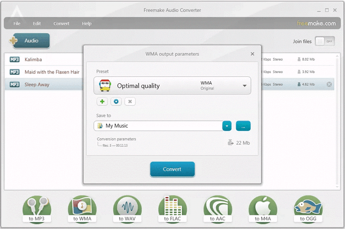 Freemake Audio Converter - meilleur convertisseur audio gratuit