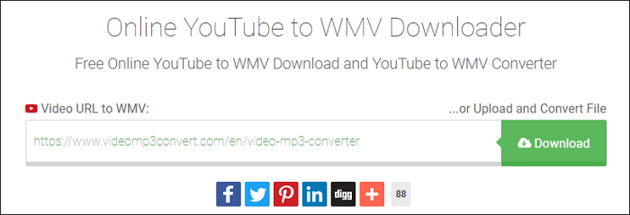 Download YouTube to WMV online