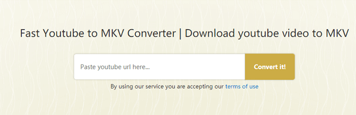 Convert YouTube to MKV with Ytbto