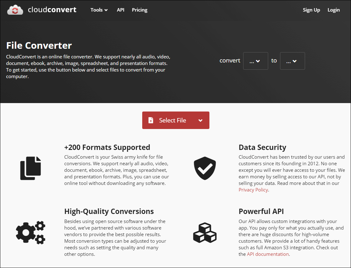 CloudconvertでFLVをMP4に変換する