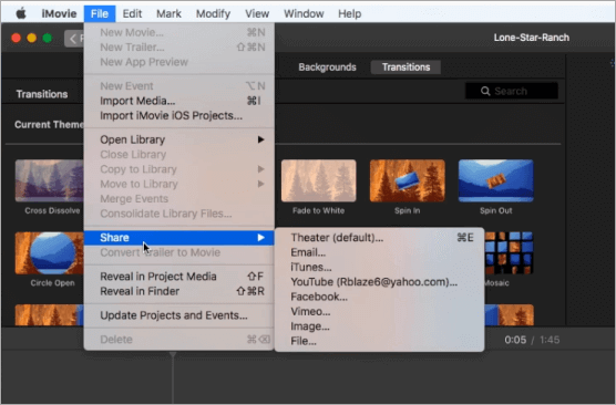 iMovie-AVIをMOVに変換する