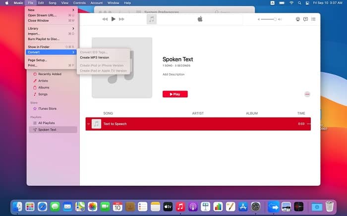 ミュージックアプリを使ってMacでM4AをMP3に変換
