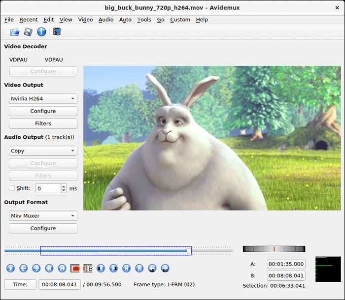avidemuxソフト