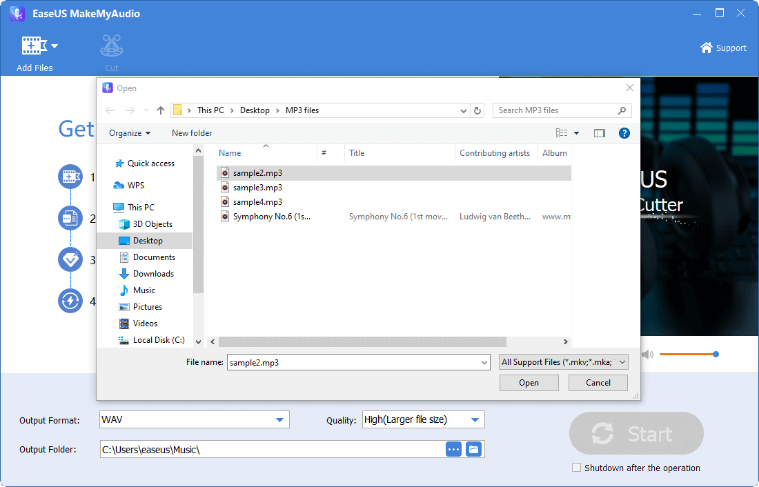 Cut audio files - 2