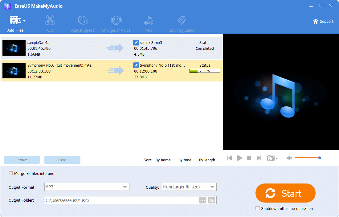 Convert audio to another format - 2