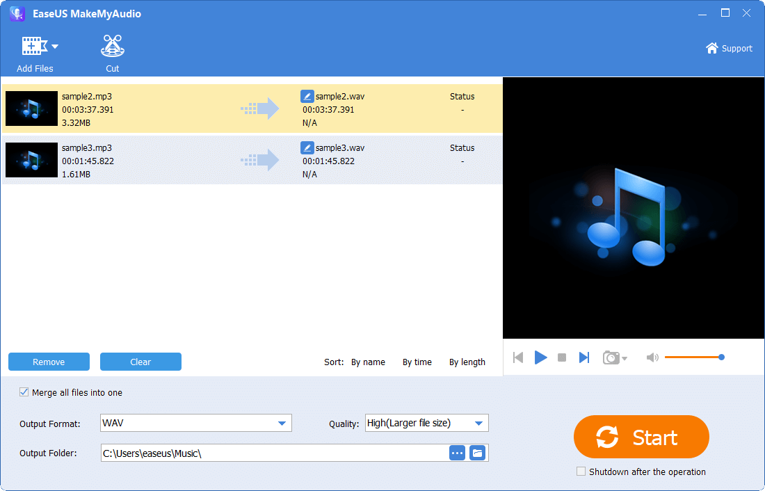 Combine audio files - 2