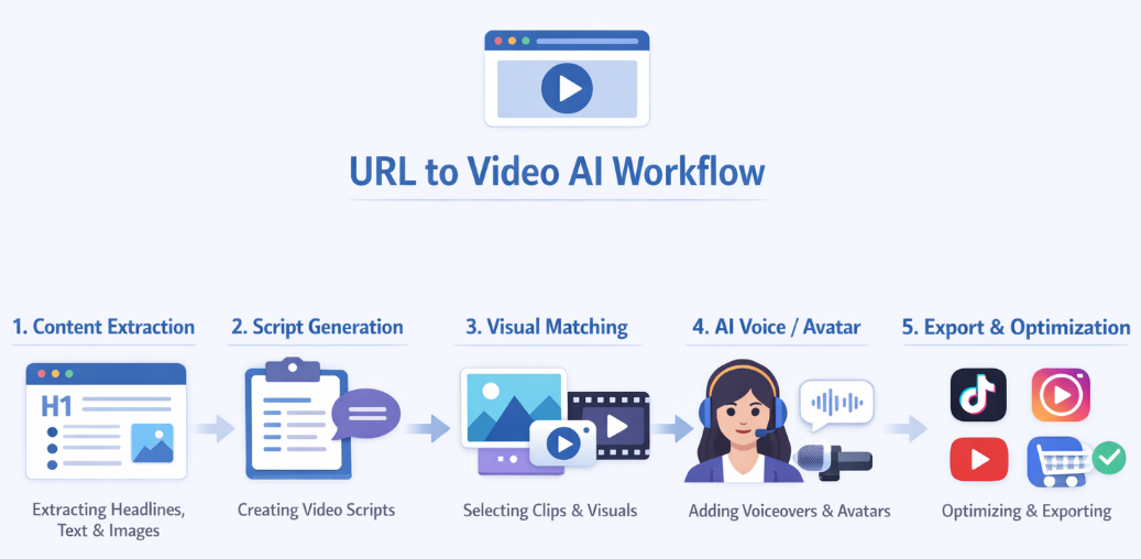 url to video ai workflow