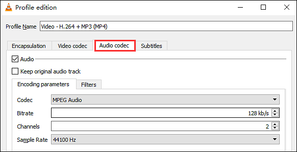 audio codec change
