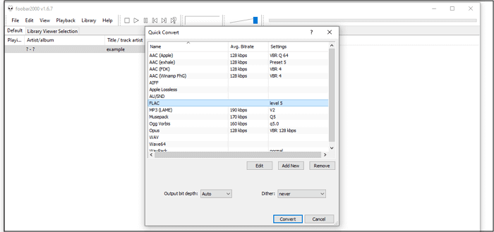 convert ape to flac with foobar