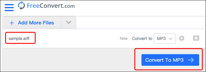 freeconvert aiff mp3