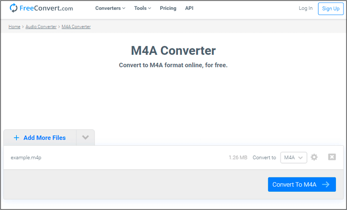 FreeConvert M4P to M4A Converter Online