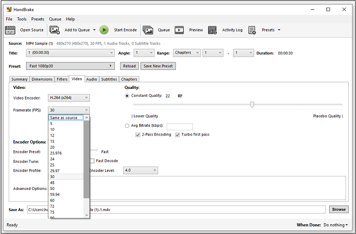 HandBrake converter no watermark