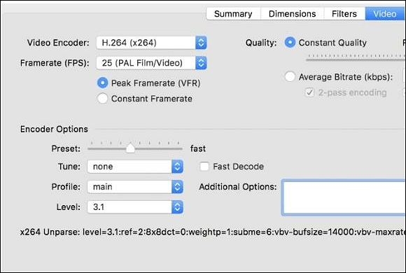 Convertisseur vidéo open source - Handbrake