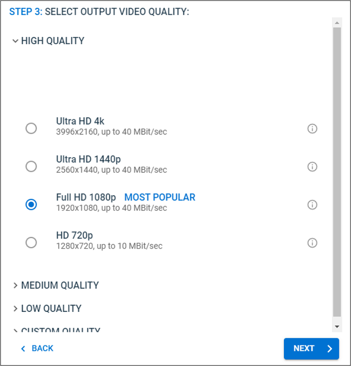 Convert SD to HD video online