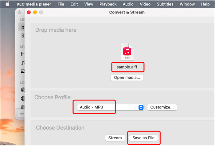 aiff vers mp3 sur mac