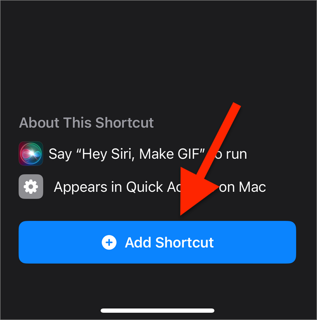 add shortcut