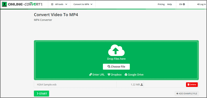 Online Convert H264 to MP4