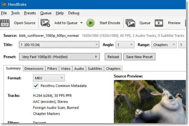 popular converter handbrake