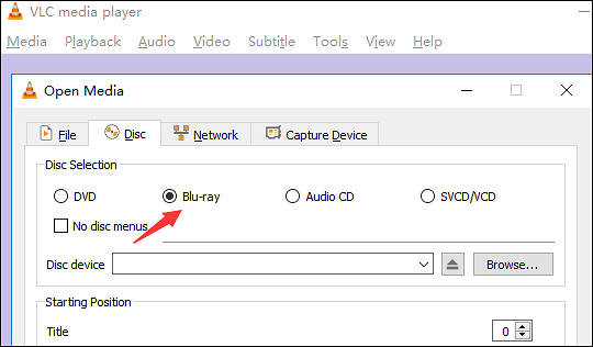 vlc media player blu ray