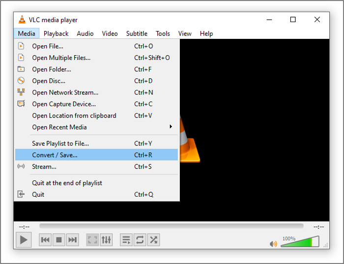 Sélectionnez l'option Convertir