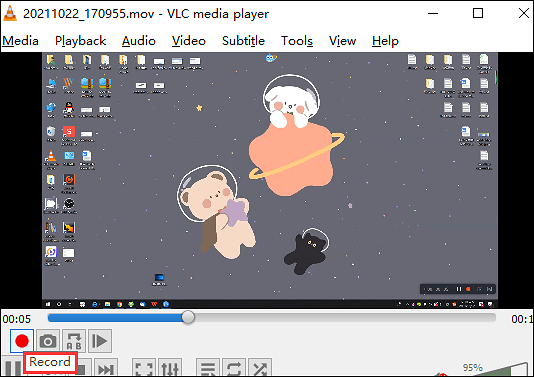 vlc cut video