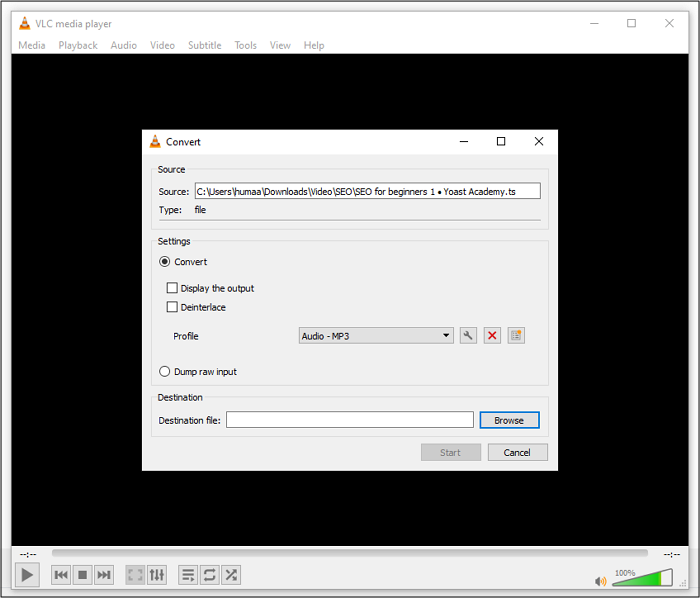 Open source video to MP3 converter for PC