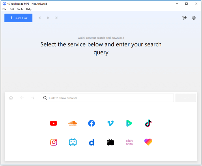 4K do YouTube para MP3