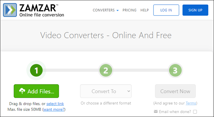 zamzar online youtube to flac