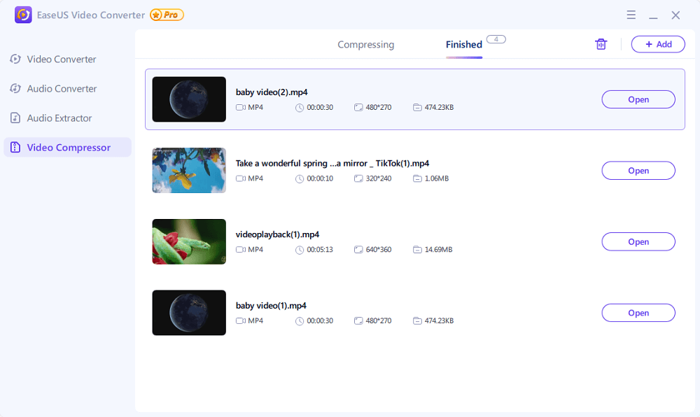 Compress completed