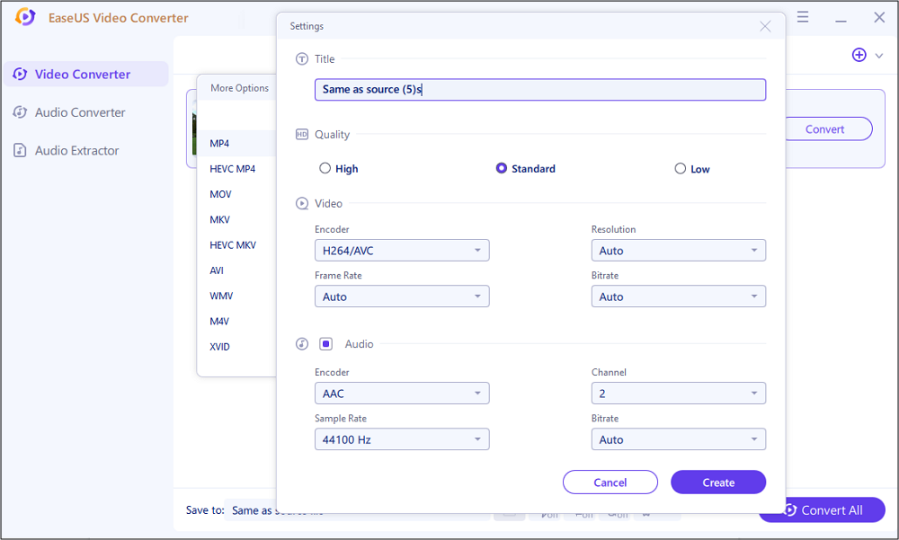 Select H.264