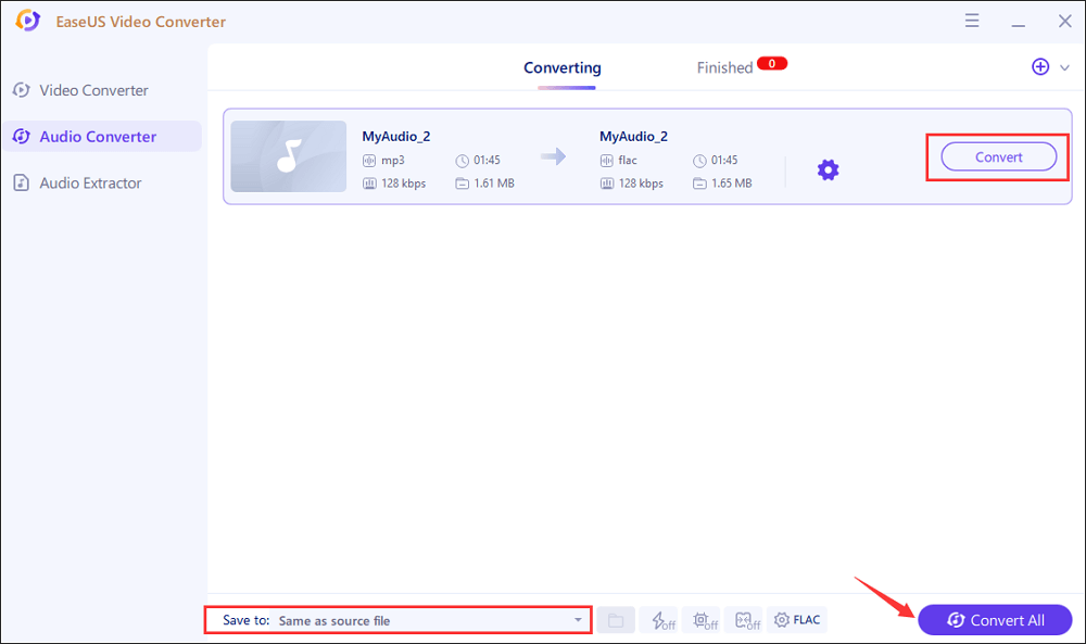 convert to flac