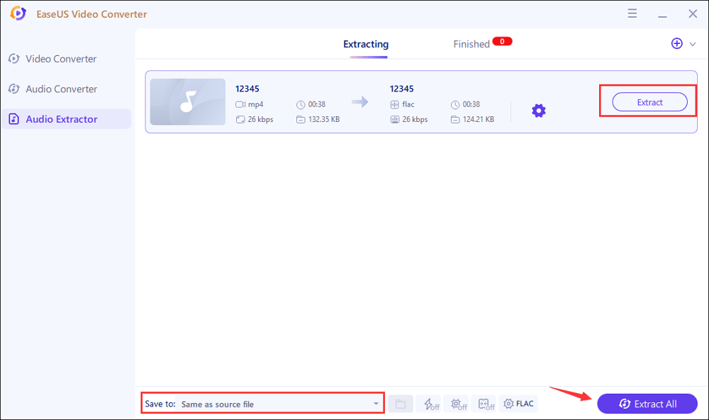 extract flac