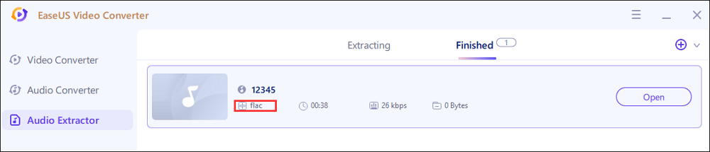 get flac from video