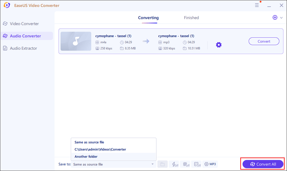 Start conversion