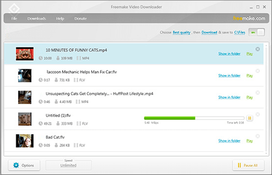 downloader de vídeo freemake