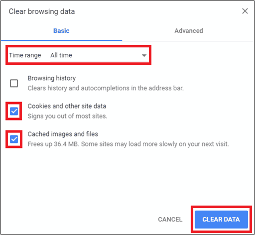 Browserdaten löschen