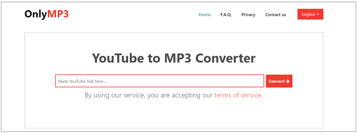 Converta vídeos com OnlyMP3