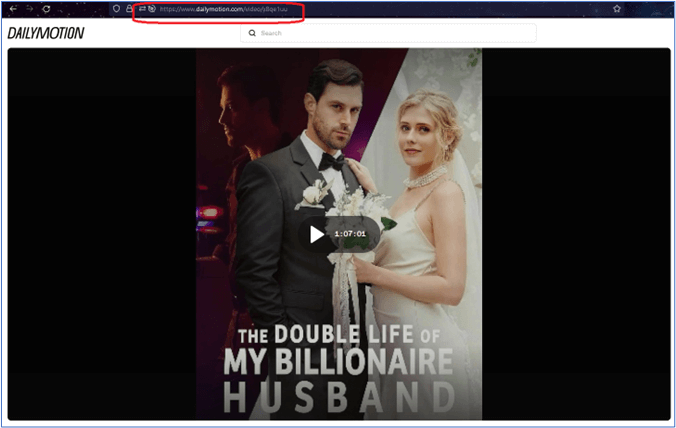 Dailymotion-Url kopieren